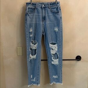 Distressed Jeans. Size Large-8/10